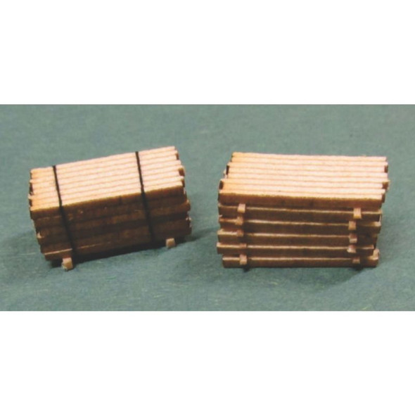 Phoenix Model Buildings 2525 - Lumber Stacks - 8 Foot Long - HO Scale Kit